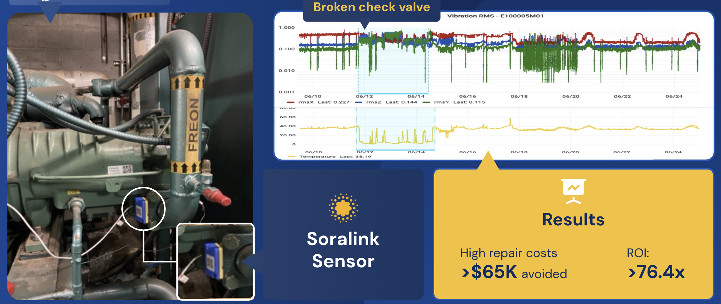 Soralink case study: Check Valve Failure — Meat Processing Plant